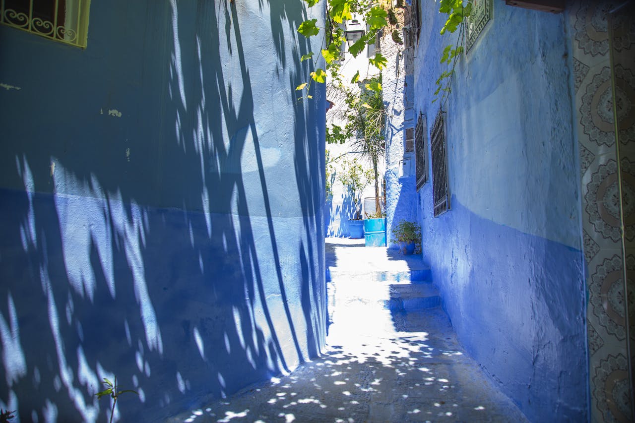 Blauwe stad Marokko