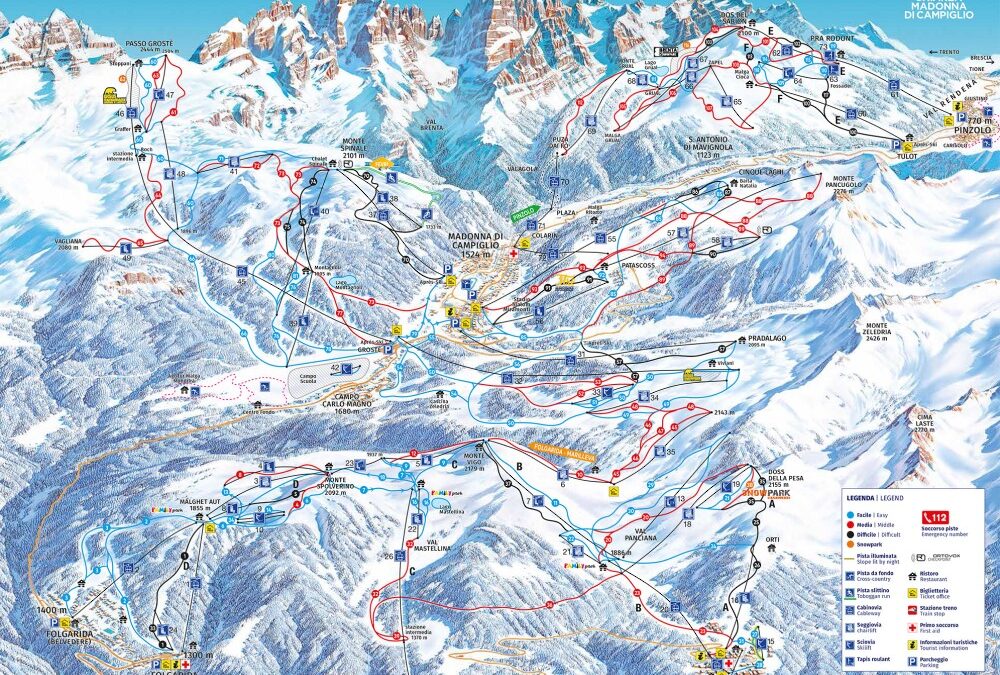 Madonna di Campiglio introduceert maximumaantal skiërs op drukke dagen