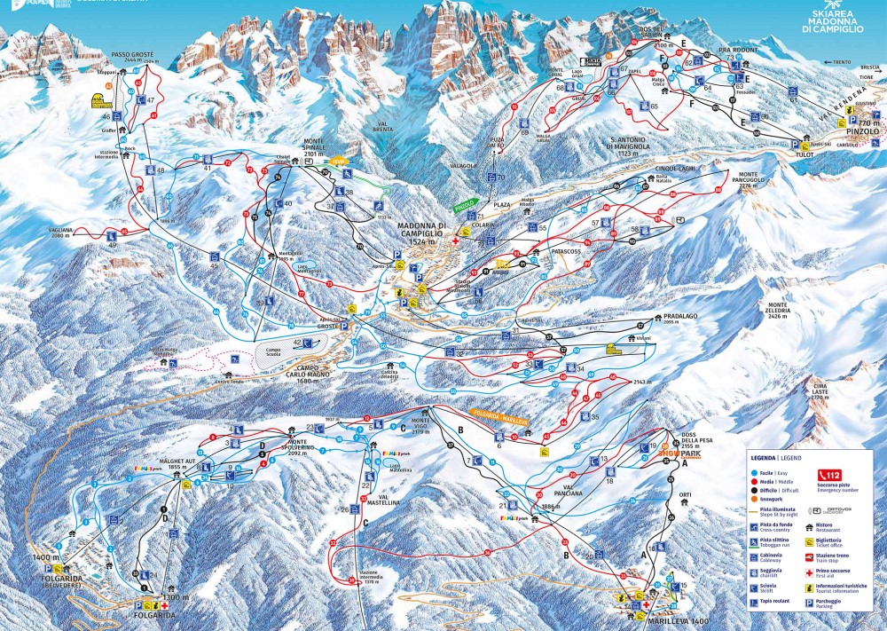 Madonna di Campiglio introduceert maximumaantal skiërs op drukke dagen
